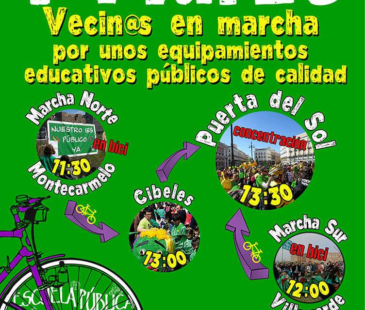 1 de marzo: vecin*s en marcha por la construcción de equipamientos educativos públicos