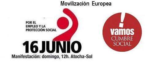 #16J: movilizaciones por una Europa más social y democrática