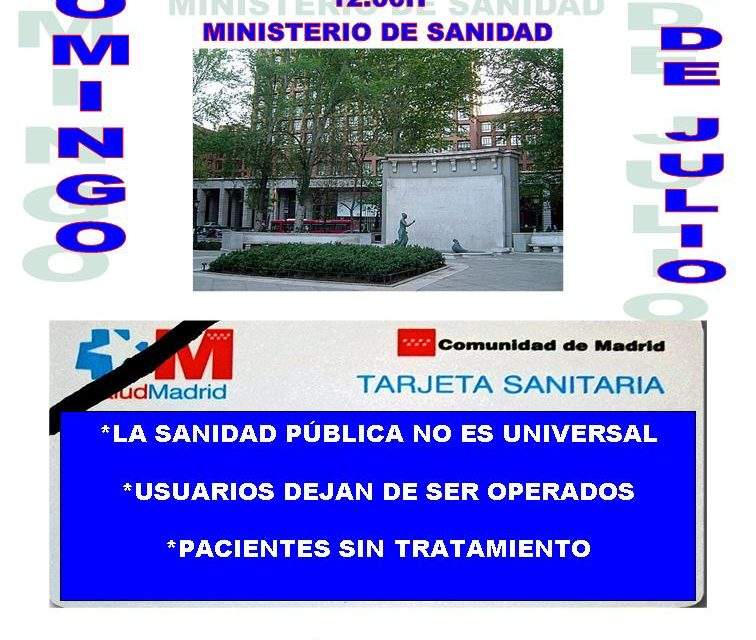20J: la Marea Blanca se concentrará ante al Ministerio de Sanidad