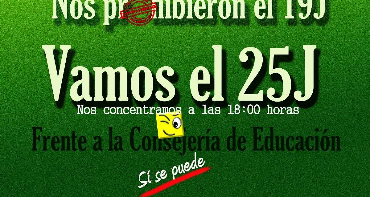 25J: la Marea Verde vuelve a la calle contra los recortes
