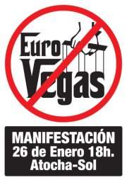 26E: manifestación contra la construcción de Eurovegas