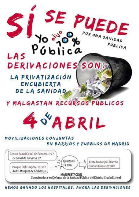 4A: jornada de movilizaciones contra las derivaciones sanitarias