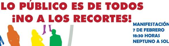7 de febrero, jornada de movilización contra los recortes sociales