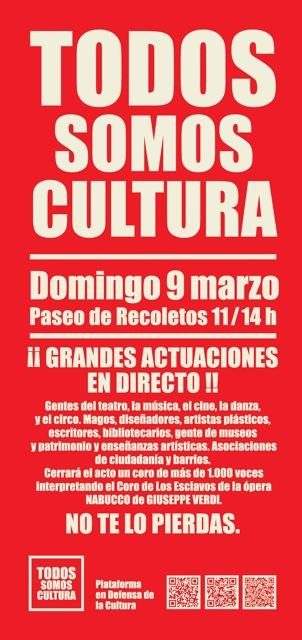 9M: todos somos cultura