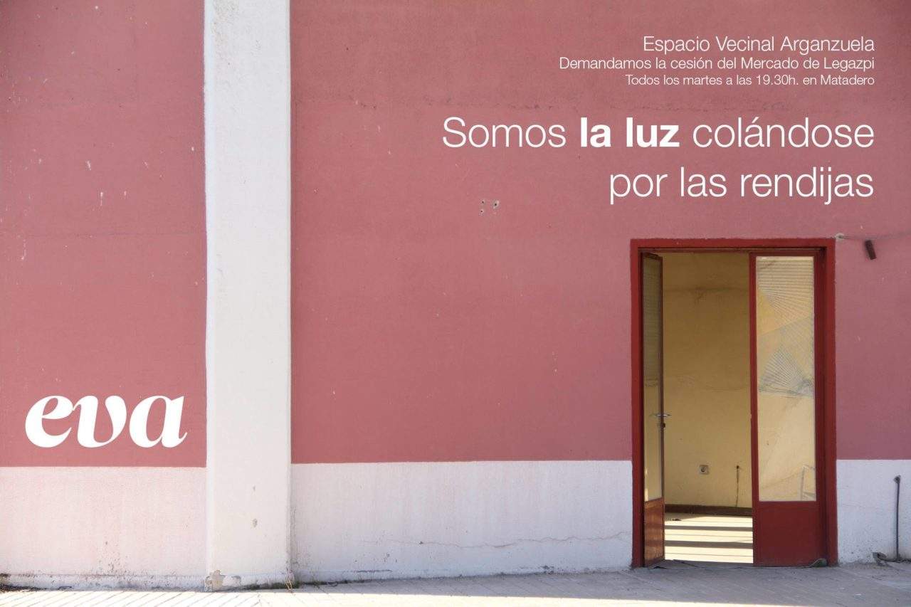 Arganzuela intensificará las movilizaciones para reclamar una cesión temporal del uso del mercado de Legazpi