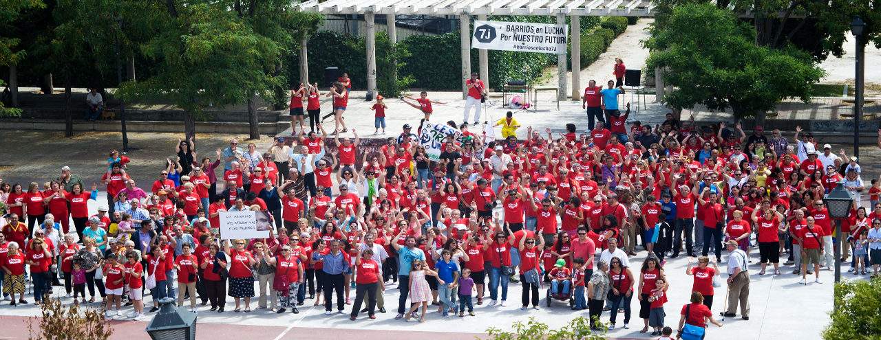 #BarriosenLucha7J: centenares de personas llevan a cabo casi 30 acciones en 19 distritos y en 7 municipios de la región