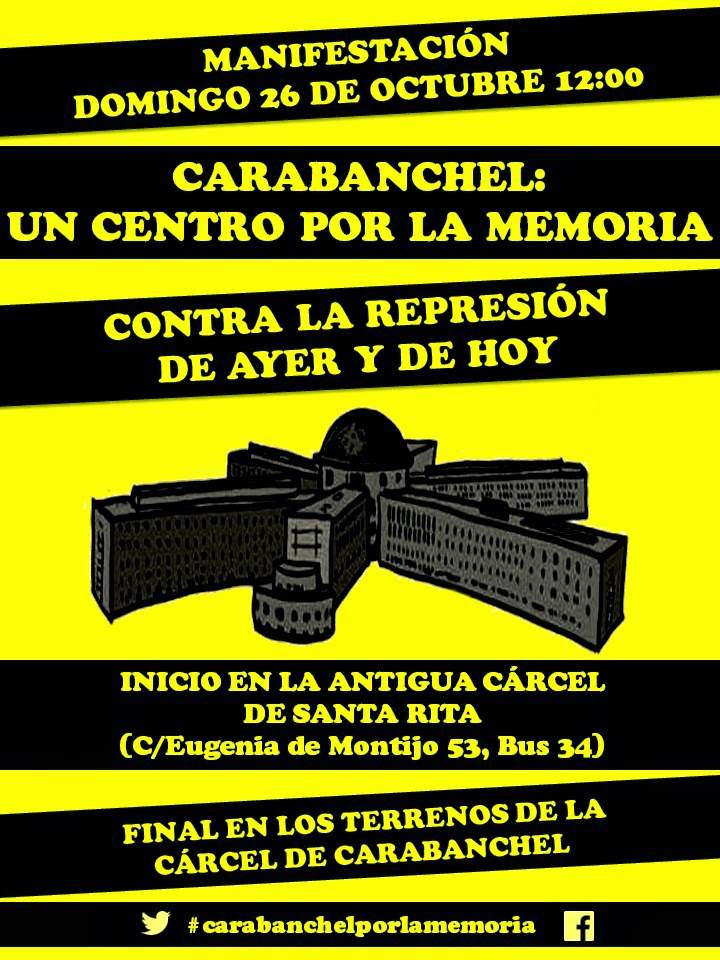 Carabanchel: un centro por la memoria. Contra la represión de ayer y de hoy