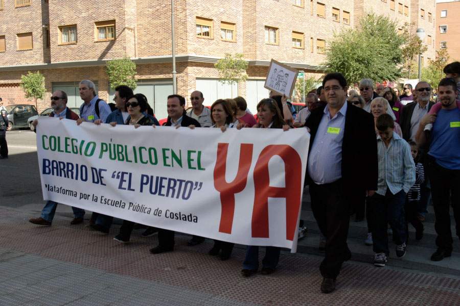 Coslada exige al Gobierno regional la construcción de un colegio público en el Barrio del Puerto