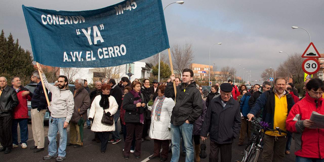 Coslada vuelve a manifestarse por la conexión a la M-45