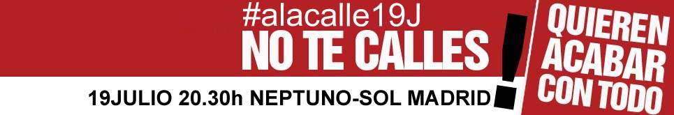 El 19 de julio ¡no te calles!