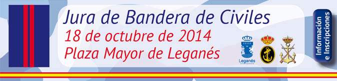 El Ayuntamiento de Leganés organiza una jura de bandera para civiles españoles