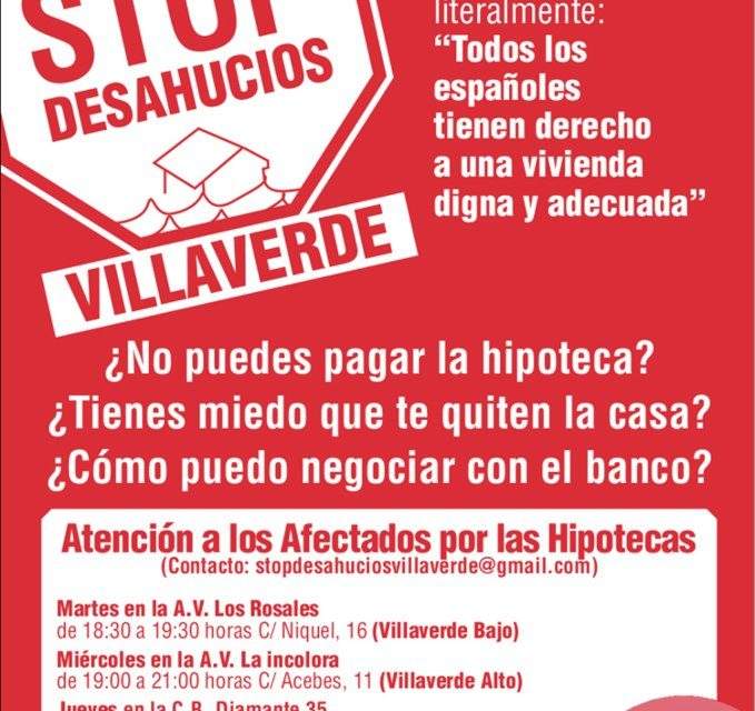 El movimiento vecinal, con la lucha stopdesahucios