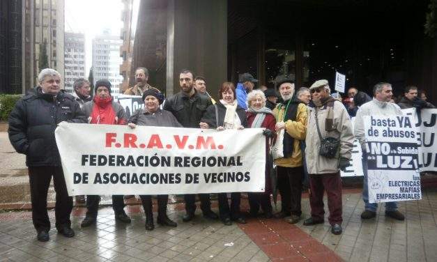 El movimiento vecinal exige la aplicación de criterios de progresividad en la factura de la luz
