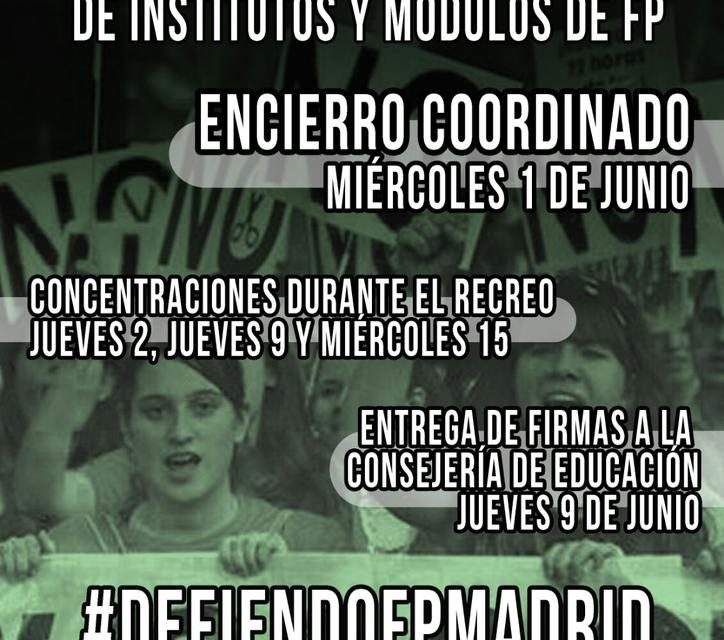 Encierro en seis institutos para protestar por la eliminación de ciclos de FP