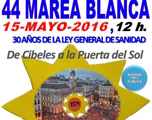 La Marea Blanca vuelve a la calle en el aniversario del 15M
