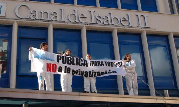 La Mesa del Agua exige al Gobierno regional los contratos sobre la privatización del Canal de Isabel II