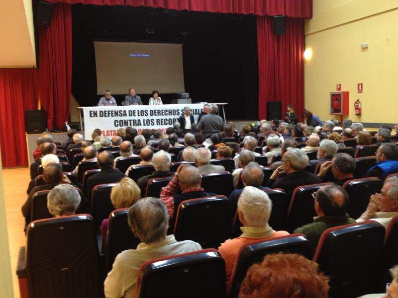 La Plataforma Mayores en Acción llama a la movilización contra los recortes