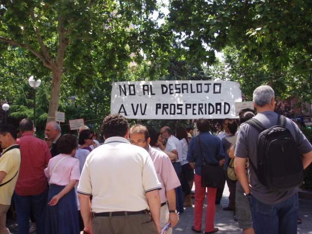 La Prospe defiende a capa y espada el local de su asociación