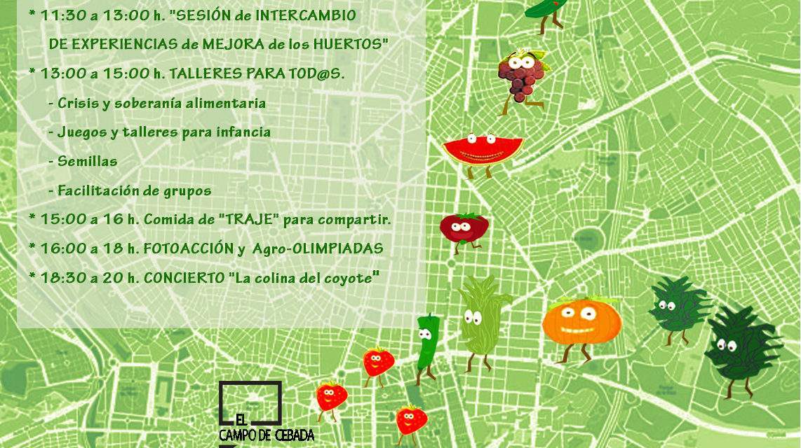 La Red de Huertos Comuntarios celebra su tercer encuentro con unas agrolimpiadas