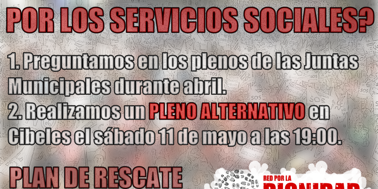 La Red por la Dignidad de los Barrios exige más dotación presupuestaria para los servicios sociales
