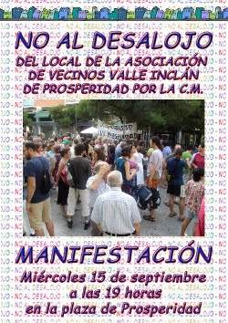 La asociación vecinal de Prosperidad se resiste a abandonar su local
