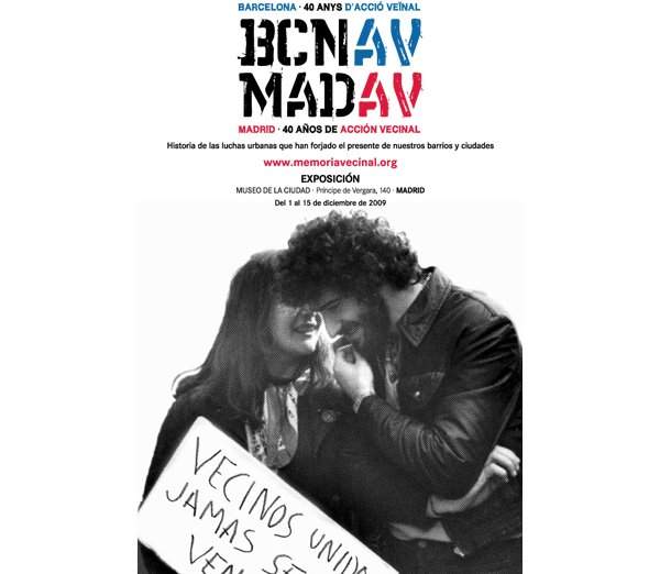 La exposición fotográfica <i>Madrid-Barcelona: 40 años de acción vecinal</i> abrirá sus puertas el 1 de diciembre