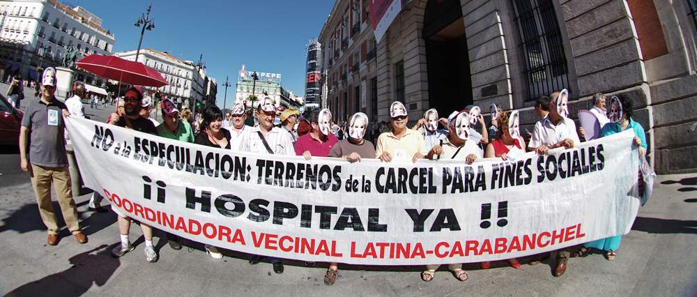 La lucha por la construcción de un hospital en los terrenos de Carabanchel sigue