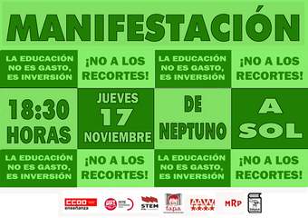 La marea verde volverá a inundar las calles de la capital el 17-N