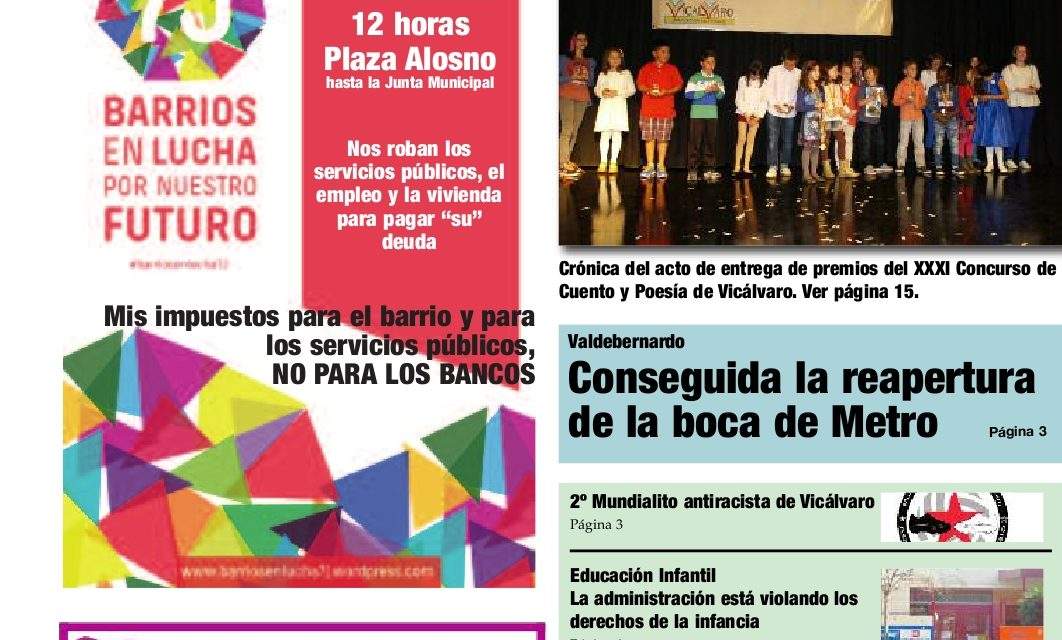 La policía municipal impide repartir el periódico Distrito 19 a la asociación vecinal de Valdebernardo