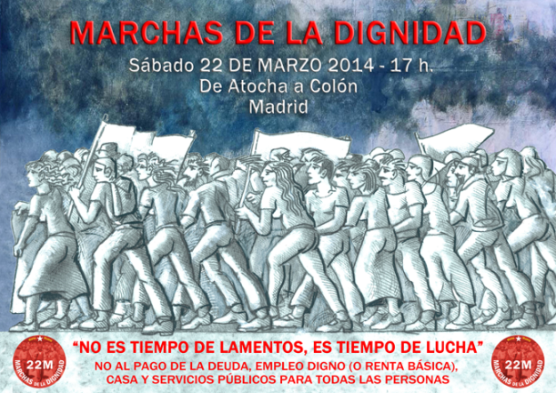 Las asociaciones vecinales con la Marchas de la Dignidad