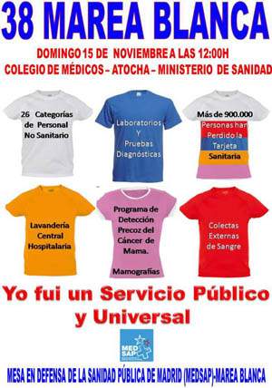Las promesas de Cifuentes no frenan la movilización contra la privatización de la sanidad pública
