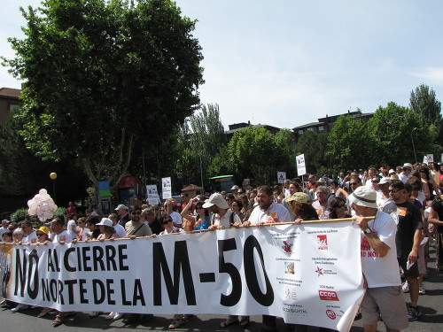 Sanse manifestará su rechazo al cierre de la M-50 aprovechando el Día de la Comunidad de Madrid