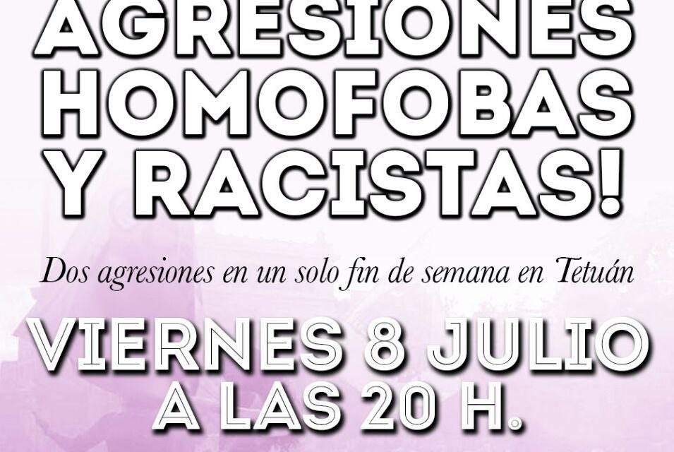 Tetuán se manifiesta en repulsa de la última agresión homófoba