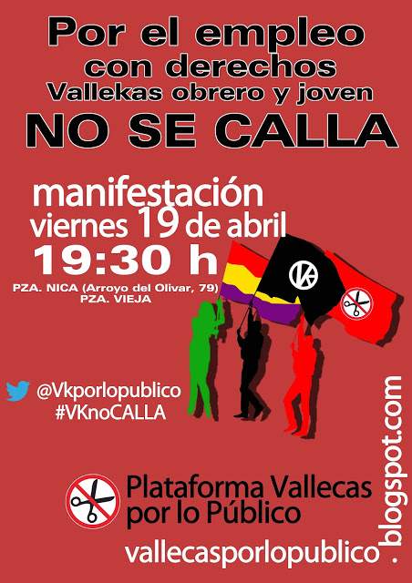 Vallecas toma la calle para exigir empleo digno con derechos