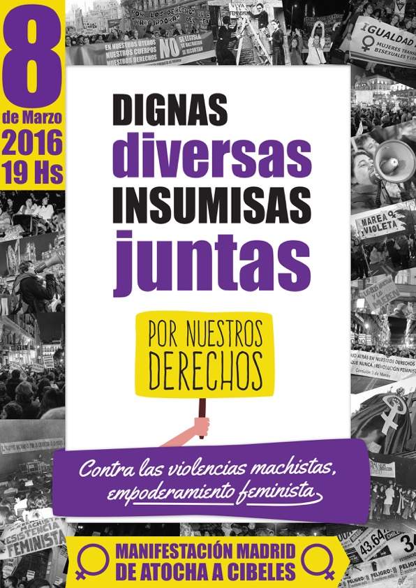 #YoVoy8deMarzo contra las violencias machistas, por el empoderamiento feminista