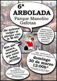 Árboles contra la ampliación de la M-40 en Carabanchel Alto