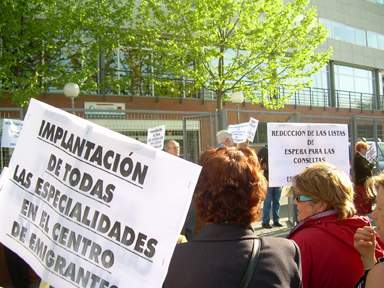 Hortaleza y Leganés dieron ayer el pistoletazo de salida a la jornada de lucha contra la privatización de la sanidad pública
