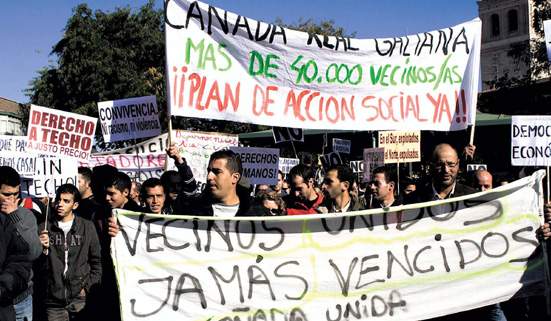 La FRAVM exige que las administraciones estatal, autonómica y local se reúnan con carácter urgente para resolver la situación de los vecinos de la Cañada Real Galiana