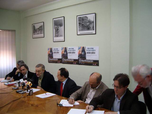 La FRAVM y los sindicatos presentan el Manifiesto en Defensa de la Sanidad Pública
