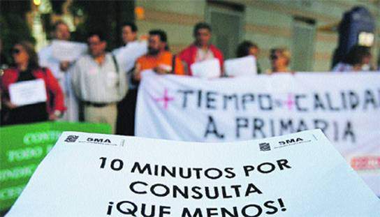 La Plataforma 10 Minutos aboga por la unidad de acción en defensa de la sanidad pública