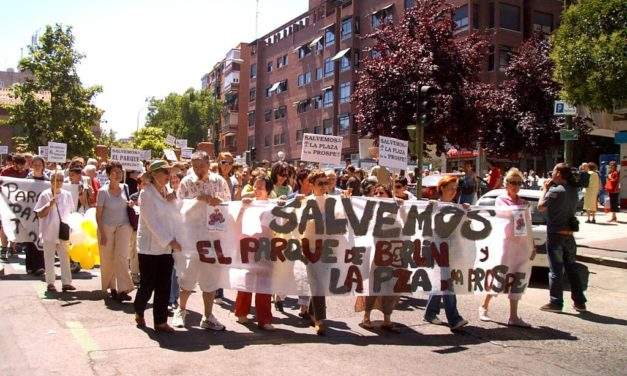 La Prospe vuelve a salir a la calle en defensa del parque de Berlín