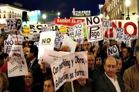 Los colectivos antiparquímetros anuncian nuevas movilizaciones