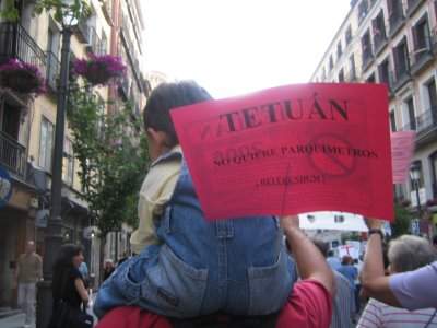 Parkimetrones y cacerolas en Tetuán