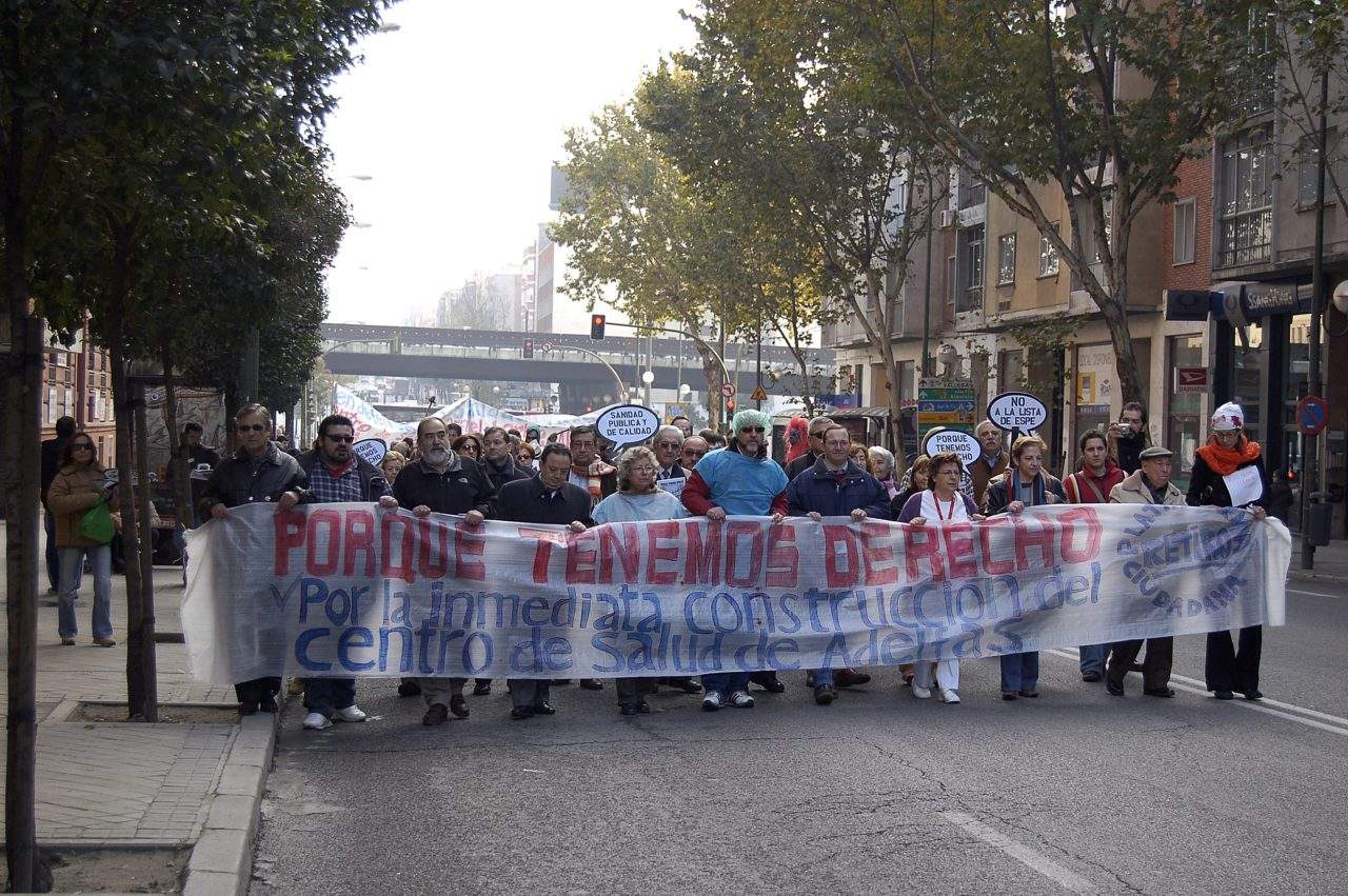 Retiro exige la construcción del centro de salud de Adelfas