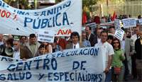 Varios miles de personas dan vida a la jornada de lucha por la sanidad pública
