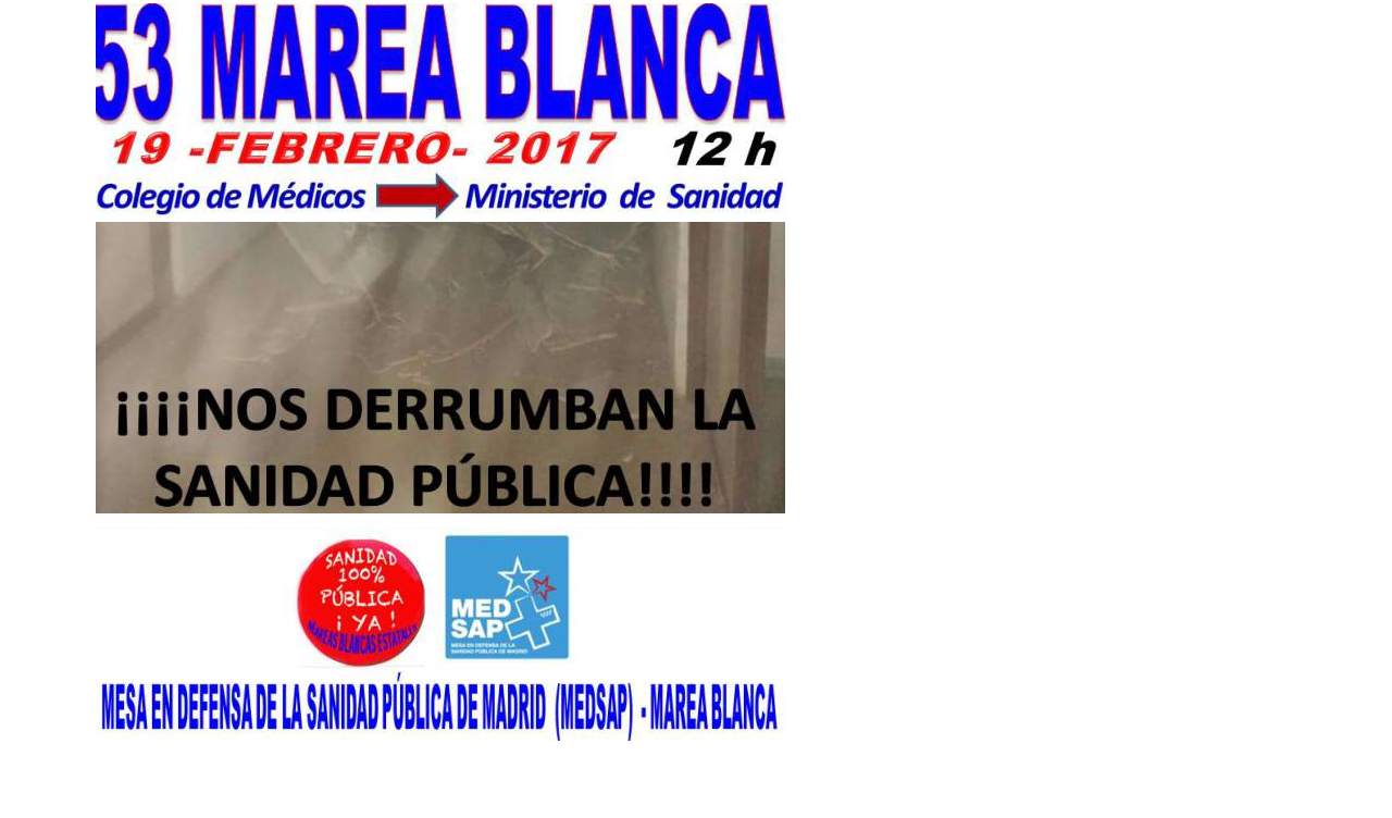 Un nuevo domingo para defender la sanidad pública
