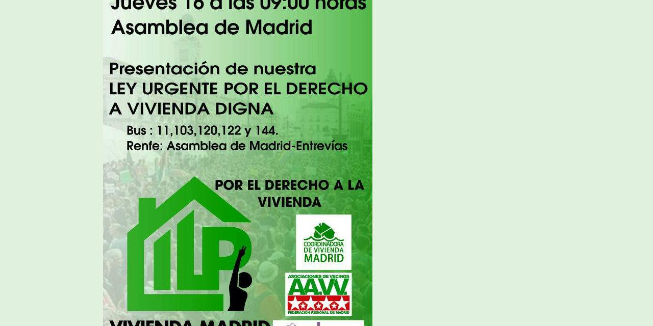 ILP por el derecho a la vivienda: comienza la cuenta atrás