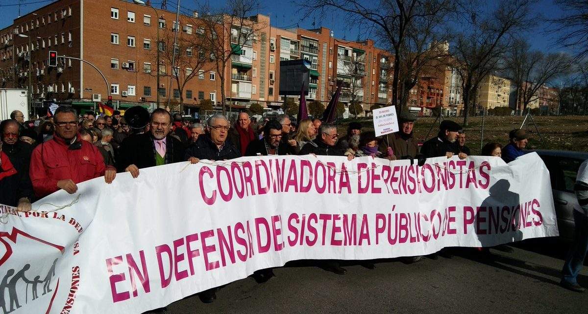 Los mayores protestan contra el ridículo incremento de las pensiones