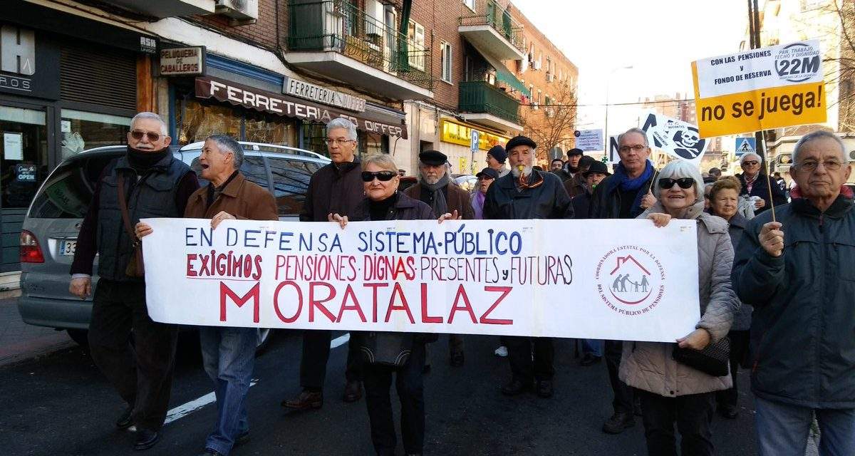 Los mayores protestan contra el ridículo incremento de las pensiones