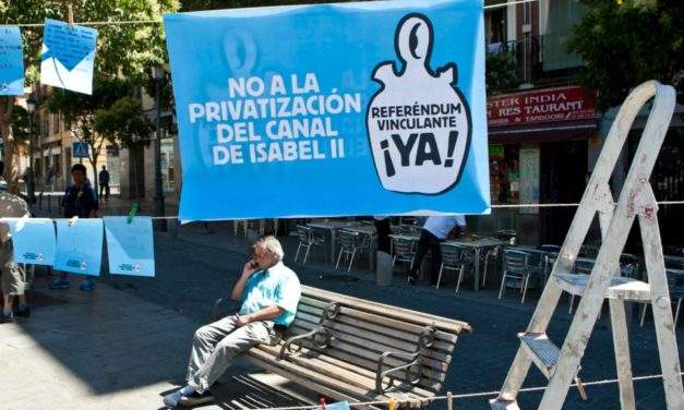 La Plataforma contra la Privatización del Canal de Isabel II expone en la Asamblea su propuesta de modelo de gestión pública del agua